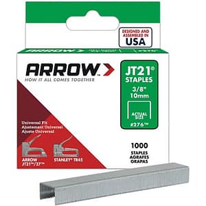 Arrow Fastener 215 Genuine JT21/T27 5/16-Inch Staples, 1,000-Pack