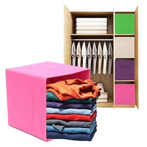 Posprica Foldable Storage Bins,11×11 Fabric Storage Boxes Drawers Cubes Container