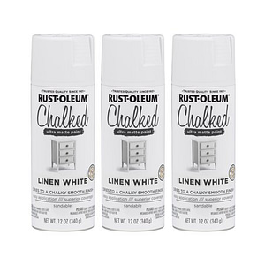 Rust-Oleum 285140 Ultra Matte Interior Chalked Paint 30 oz, Linen White