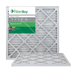 FilterBuy 20x20x1, Pleated HVAC AC Furnace Air Filter, MERV 8, AFB Silver, 4-Pack