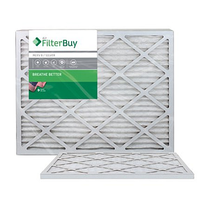 FilterBuy AFB Silver 20x25x1 MERV 8 Pleated HVAC AC Furnace Air Filter, 4-Pack