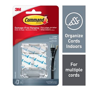 Command Outdoor Light Clips, Clear, 20 clips, 24 strips (AW017-20NA)