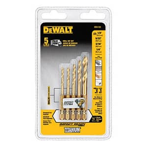 DEWALT Titanium Drill Bit Set, Pilot Point, 21-Piece (DW1361)