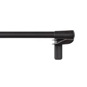 BRIOFOX Spring Tension Curtain Rod 27-43 Inches Black, Never Rust Non-Slip Shower