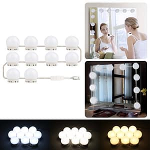 Chende Hollywood Style LED Vanity Mirror Lights Kit with Dimmable Light Bulbs
