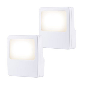 GE LED Night Light, 2 Pack, Plug-In, Dusk-to-Dawn Sensor, Home Décor, Bedroom Nursery