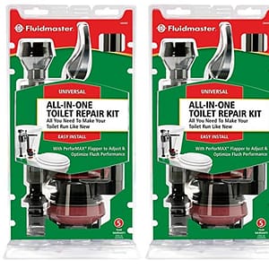 Fluidmaster 400AKRP10 Universal, All In One, Complete Toilet Tank Repair Kit For 2-Inch Flush