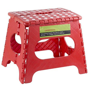 Super Strong Folding Step Stool – 11″ Height – Holds up to 300 Lb – The lightweight foldable