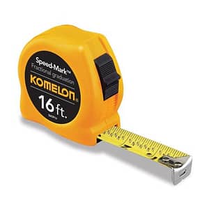 Komelon SM5425 Speed Mark Gripper Acrylic Coated Steel Blade Measuring Tape