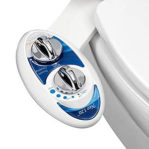 Luxe Bidet Neo 120 – Self Cleaning Nozzle – Fresh Water Non-Electric Mechanical Bidet Toilet