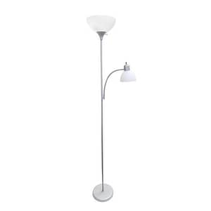 Simple Designs Home LF2000-BLK Mother-Daughter Floor Lamp with Reading Light