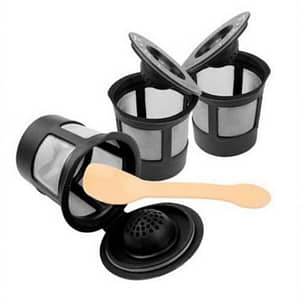 iPartsPlusMore Reusable K Cups and Filters For Keurig 2.0 1.0 Brewers Universal Fit Refillable