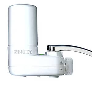 Brita Tap Water Filter System, Water Faucet Filtration System with Filter Change Reminder