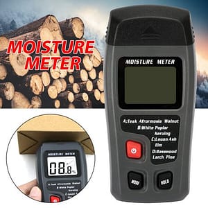Wood Moisture Meter Digital Detector Moisture Tester Pin-Type Water Leak Detector