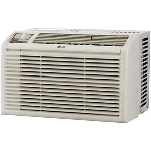 LG 5,000 BTU Manual Controls Window Air Conditioner, 115V, White