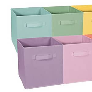Sorbus Foldable Storage Cube Basket Bin – Great for Nursery, Playroom, Closet, Home