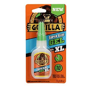Gorilla Super Glue Gel XL, 25 Gram, Clear, (Pack of 1)